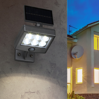 Прожектор ERAFS048-08 с датчиком движения  на солнечной батарее, 6LED, 150 lm	ЭРА