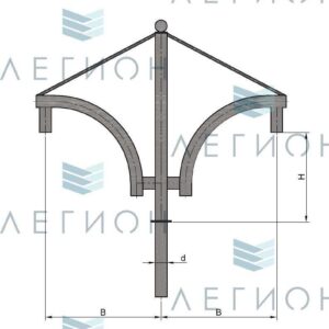 К46-0,5-0,5-1-5 кронштейн однорожковый