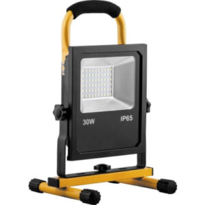 Прожектор переносной с З/У 30W SMD LED 6400K 2400Lm LL913 черный-желтый 32089